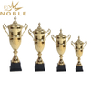 Sports League Metal Badminton Cup Trophy with Black Plastic Base