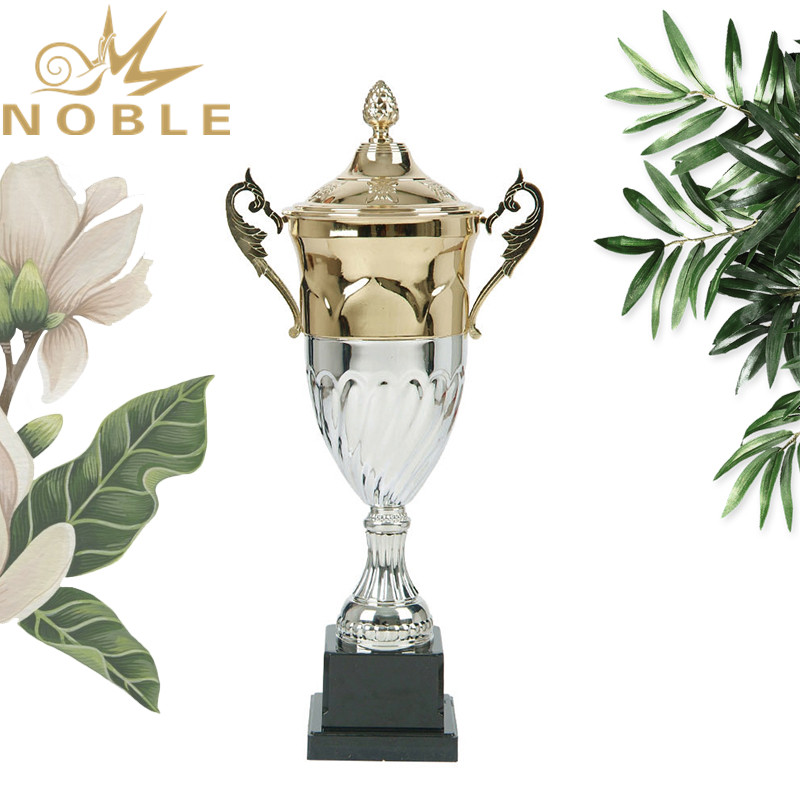 Royal Double Colors Electroplating Custom Metal Cup Trophies