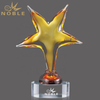 Sea Animal Souvenir Gifts Crystal Starfish Hand Blown Art Glass Trophy