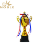 Custom Printing Logo Sports Championship Metal Badminton Trophy