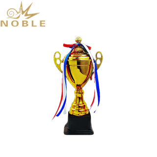 Custom Printing Logo Sports Championship Metal Badminton Trophy
