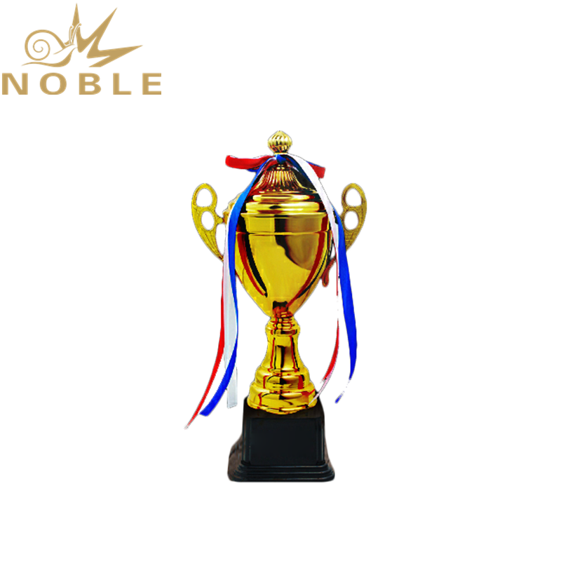 Custom Printing Logo Sports Championship Metal Badminton Trophy