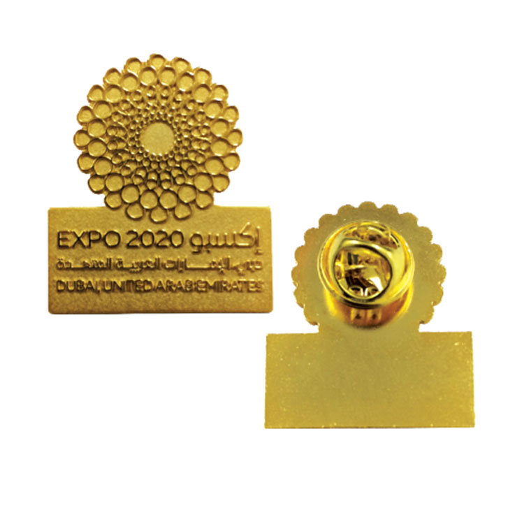 High Quality UAE Dubai EXPO 2020 Souvenir Gifts Custom Metal Pins Badges New Design Metal Key Chain