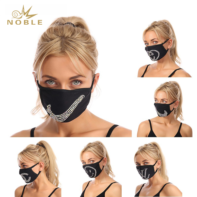 Hot Selling Masquerade Fashion Rhinestone Crystal Bling Face Party Mask for Women