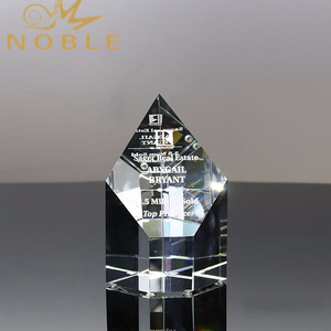 Best Selling Business Gift Custom K9 Blank Crystal Block Award
