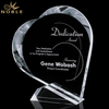 New Product Custom Heart Shape Crystal Trophy Award