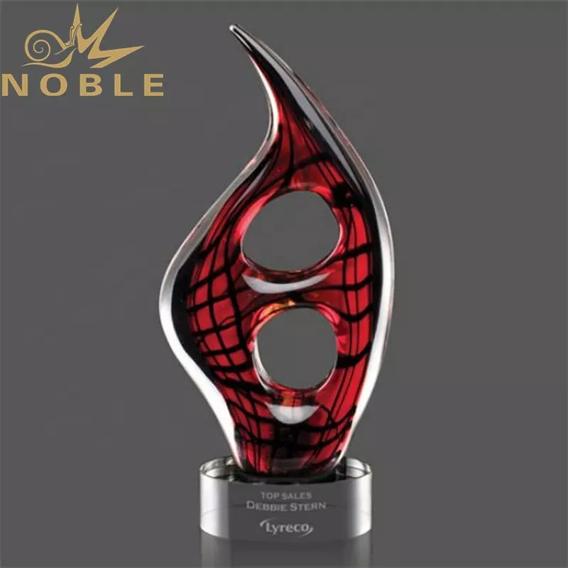 Home Decoration Gift Custom Art Glass Award with Free Engraving