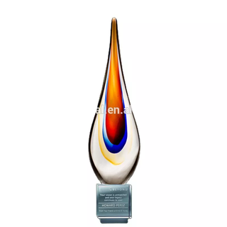 High Quality Flaming Art Glass Award