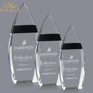 Noble New Design Custom Crystal Obelisk Plaque Trophy