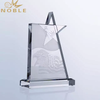 Personalized Crystal Star Trophy Award with Your Custom Logo Engraved