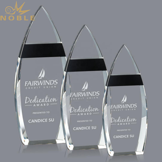 New Design Custom Crystal Obelisk Plaque Trophy
