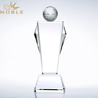  Crystal Champion Golf Trophy with Free Engraving