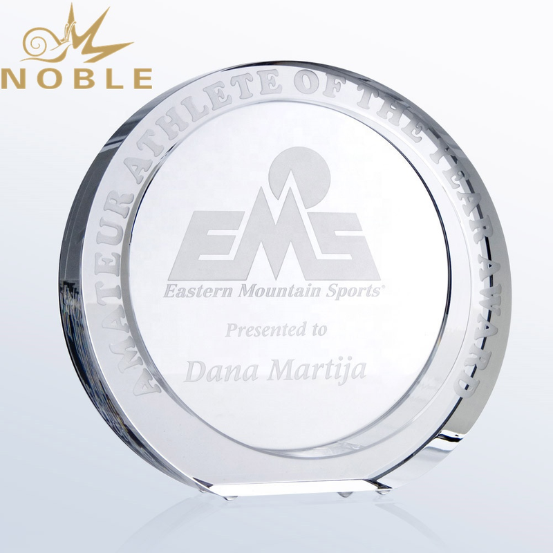  New Design Best Selling Round Crystal Custom Award Trophy