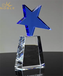 Wholesale K9 Crystal Star Trophy For Souvenir Gift