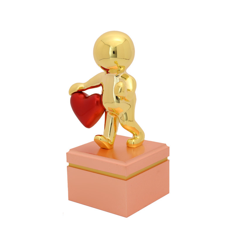 High Quality Customized Shape Gold Silver Bronze Metal Cartoon Character Business Gift Custom Logo Achievement Trophy Awards