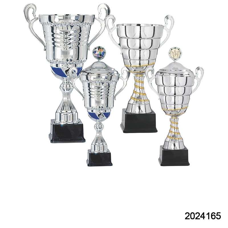2024 New Design Different Size Custom Made Marble Base Sports Golf Soccer Basketball Marathon Custom Logo Gold Metal Silver Dance Trophy Cup 