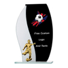 Noble Manufacturer Wholesale Cheap Glass Plaque With Custom Printing Logo UK Gift Personalized Hand Crafts Soccer Trophy Award