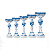 2024 New Design Different Size Custom Made Marble Base Sports Golf Soccer Basketball Marathon Custom Logo Blue Silver Metal Trophy Cup 