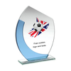Noble Manufacturer Wholesale Crystal Glass With Custom Logo UK Gift Sport Soccer Trophy Award Craft 