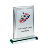 Noble Manufacturer Wholesale UK Gift Personalized Sports Soccer Black Crystal Glass Trophy Award