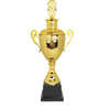 2024 New Design Different Size Custom Made Marble Base Sports Golf Soccer Basketball Marathon Custom Logo Gold Metal Gold Sports Trophy Cup 
