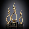 Gold Or Silver Infnity Award Crystal Base