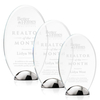 Noble Wholesale Cheap Different Color Options Outdoor Sports Business Gift Custom Personalized Logo Glass Trophy Award Plaque