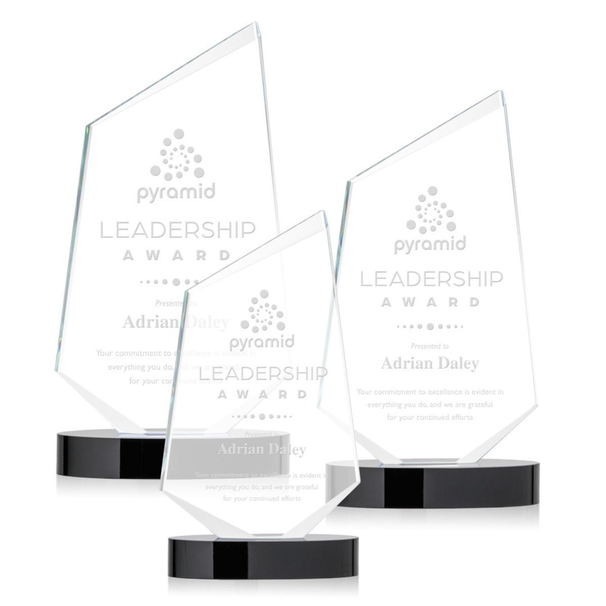 Noble Wholesale Cheap Different Color Options Outdoor Sports Business Gift Custom Personalized Logo Glass Trophy Award Plaque