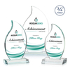 Noble Wholesale Cheap Different Color Options Outdoor Sports Business Gift Custom Personalized Logo Glass Trophy Award Plaque