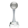 Noble High Quality Crystal Gold Ball Business Gift Sports Awards Custom Bespoke Logo Golf A Hole in One Trophy Hand Craft