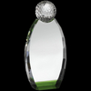 Noble Manufacturer Golf Ball Crystal Glass Sports Gift Customized Personalized Bespoke Logo Golf Trophy Award Hand Craft