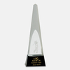 Noble High Quality Crystal Glass Business Gift Sports Awards Custom Bespoke Logo Golf A Hole in One Trophy Hand Craft