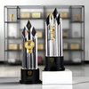 Noble High Quality K9 Crystal Business Gift Sports Awards Custom Bespoke Logo Golf A Hole in One Trophy Hand Craft