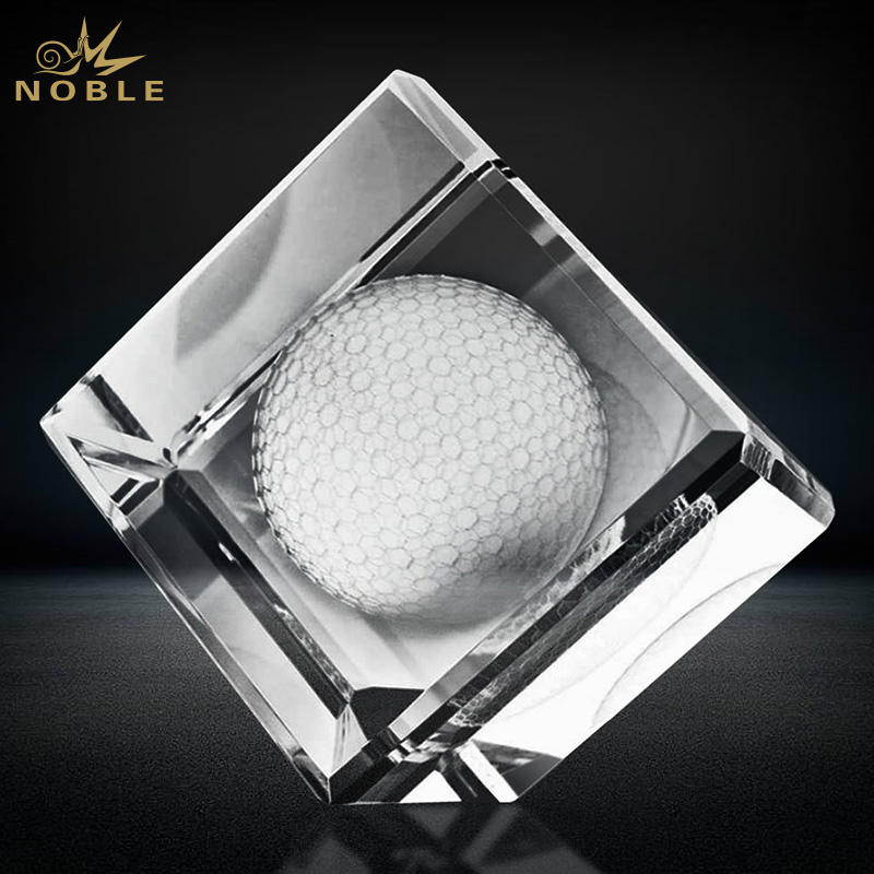 Noble Crystal Key Chain Bottle Stopper Custom Logo Golf Trophy Award