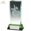 Noble Crystal Glass Golf Ball Custom Logo Golf Trophy Award