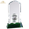Noble Crystal Glass Golf Ball Custom Logo Golf Trophy Award