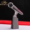 Custom Engraving Crystal Microphone Trophy 