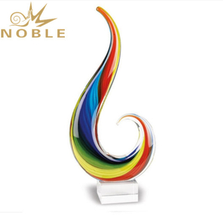 Unique New Design Hand Blown Home Decoration Gift Custom Art Glass Award