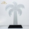 Custom Made Cutout Crystal Palm Trophy Islam Romadan Trophy