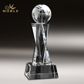 Corporate Gifts Crystal Earth Globe Trophy Awards