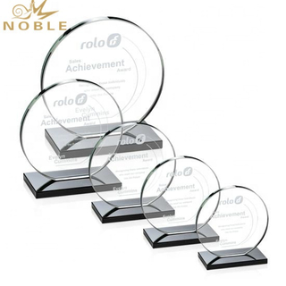 High Quality Creative Custom Round Crystal Trophy Award