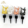 Champagne Beverage Wine Bottle Animal Elk Figurine Stopper