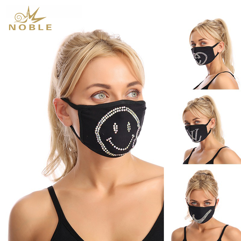 Hot Selling Masquerade Fashion Rhinestone Crystal Bling Face Party Mask for Women
