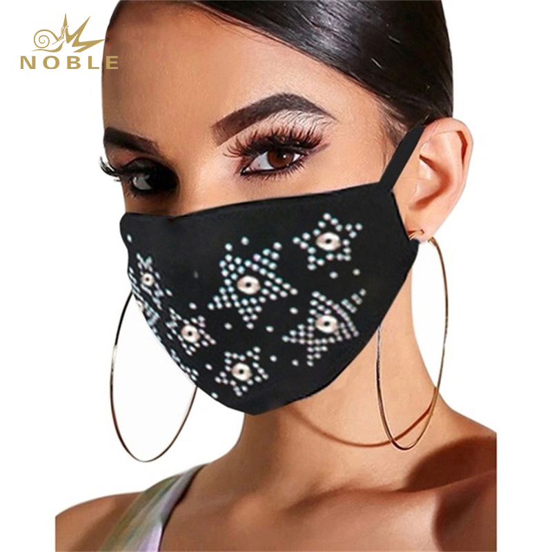 Custom Design Rhinestone Decoration Party Reusable Face Mask