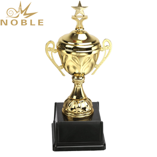 Beautiful Metal Sports Trophy Cup with Star Standing 