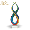 Free Engraving Spectrum Rainbow Art Glass Award As Home Decoration Gift