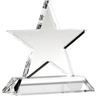 Crystal Hand Trophy Award Crystal Star Trophy