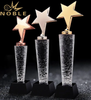 Custom Engraving High Quality Metal Star Trophy Crystal Award