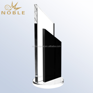 Black Color Crystal Corporate Trophies And Awards