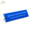 Noble Crystal Glass Name Plate With Custom Bespoke Photo Logo Promotional Business Gift Office Desk Decoration Hand Craft